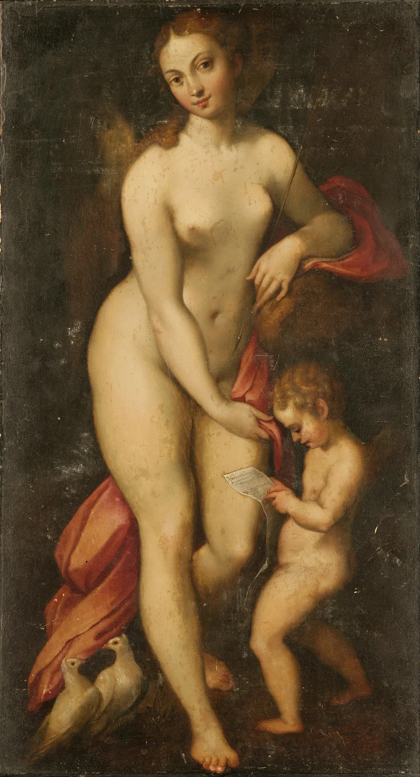 Venus and Cupid av Correggio