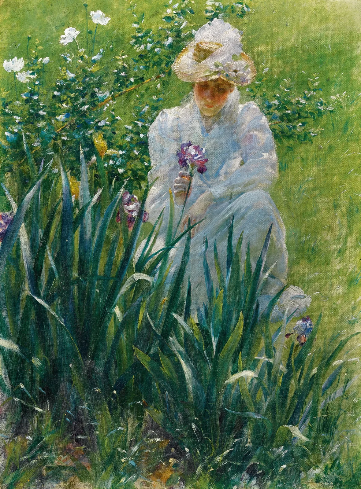 The Iris Bed av Charles Courtney Curran