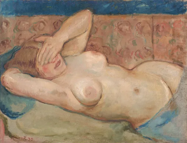 Reclining Nude (Shy) av Cyprián Majerník