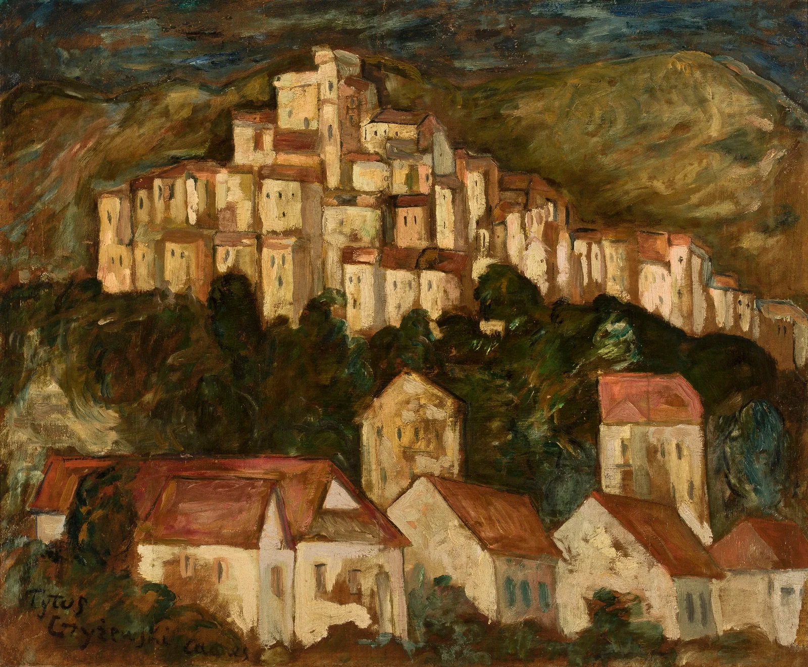 Landscape from Cagnes av Tytus Czyżewski