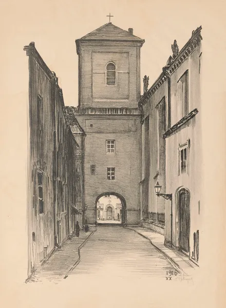 Passage from Kanonia Street to Św. Jana Street av Feliks Jabłczyński