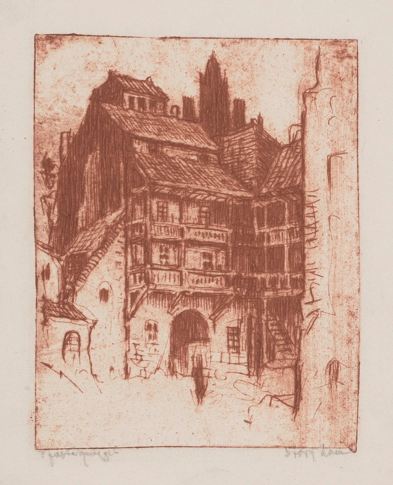 Stary dom (20th century) av Feliks Jabłczyński