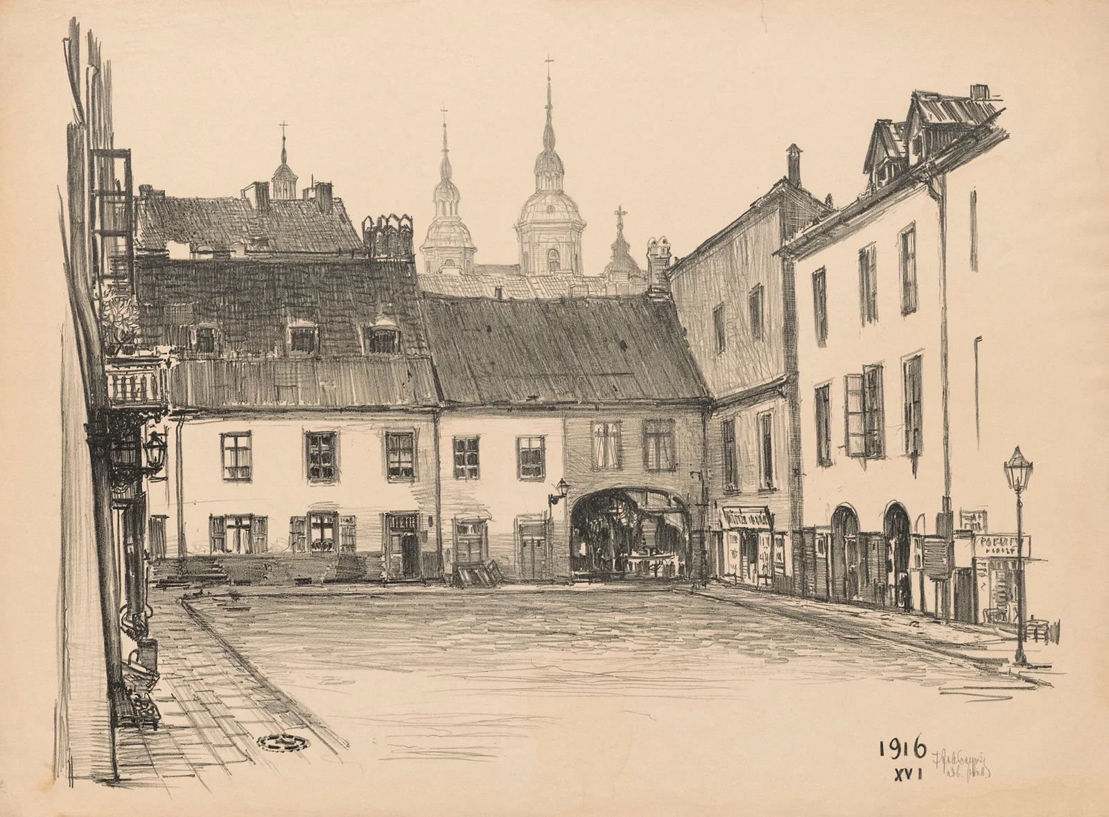 Szeroki Dunaj Street av Feliks Jabłczyński