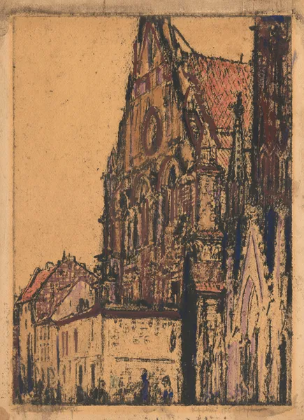 The Piarist Church in Warsaw av Feliks Jabłczyński