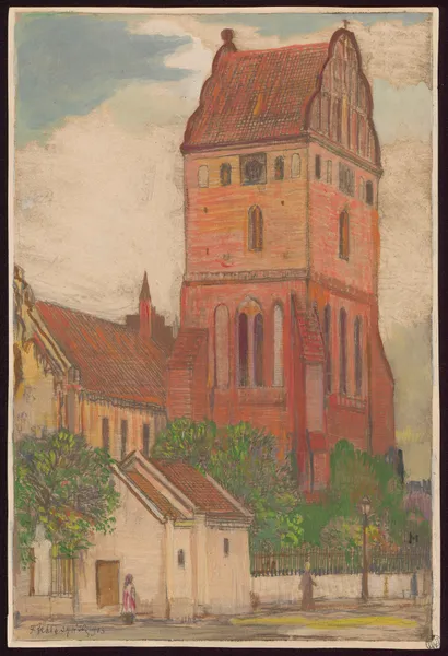 Virgin Mary’s Church in Nowe Miasto, 1913 av Feliks Jabłczyński