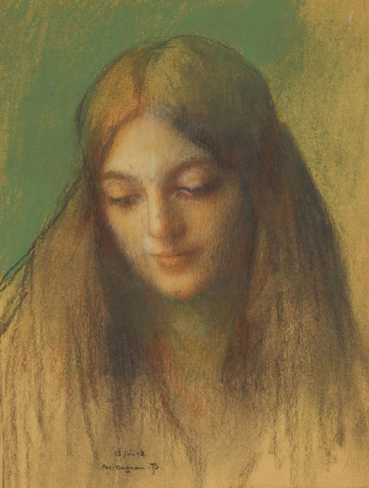 Madonna (Study For consolatrix Afflictorum) av Pascal-Adolphe-Jean Dagnan-Bouveret