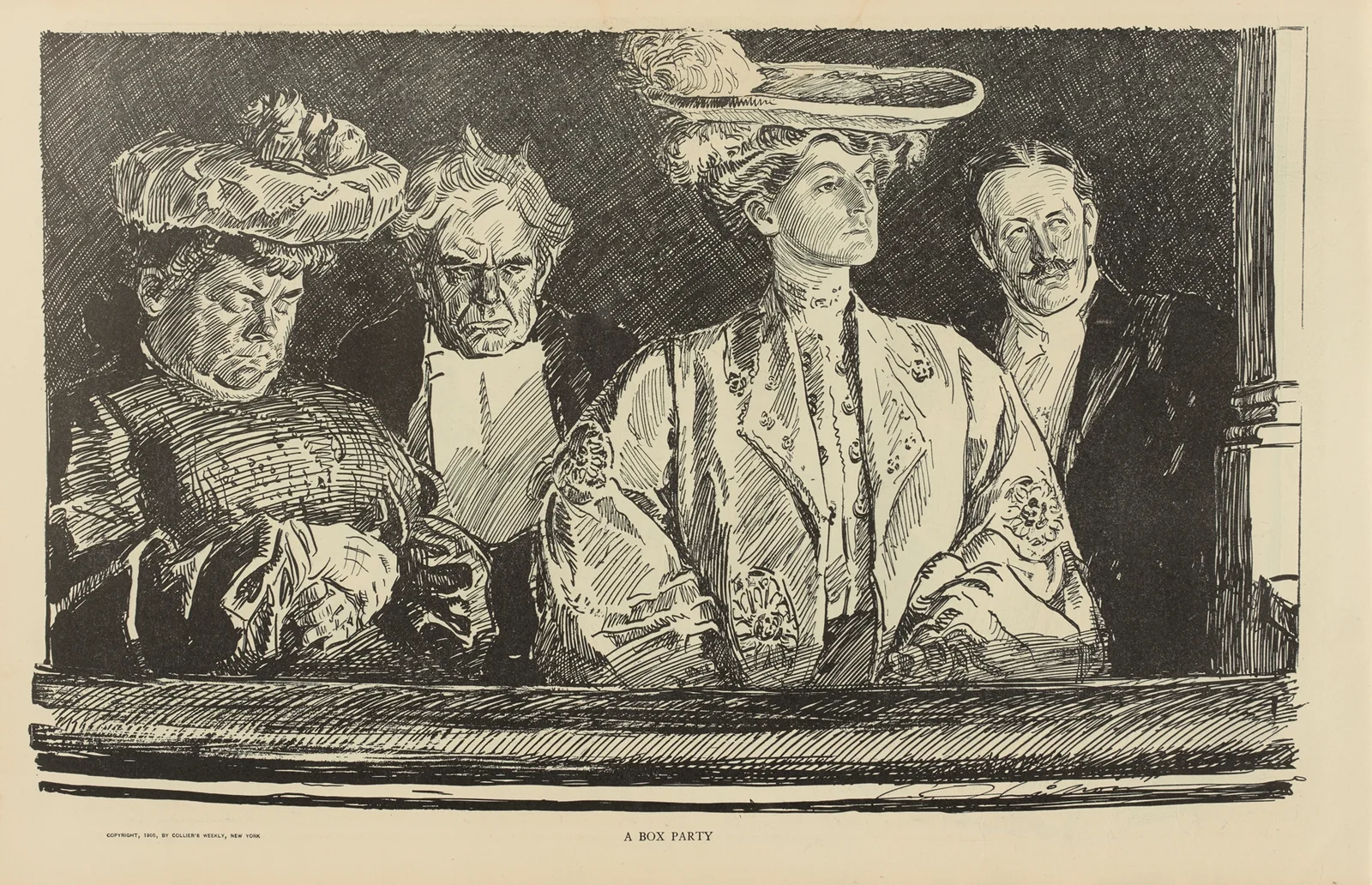 A box party av Charles Dana Gibson