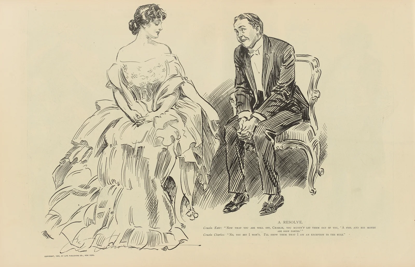 A resolve av Charles Dana Gibson