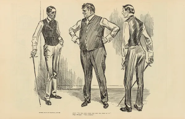 Actor; ‘In this duel scene who gets the worst of it’ av Charles Dana Gibson