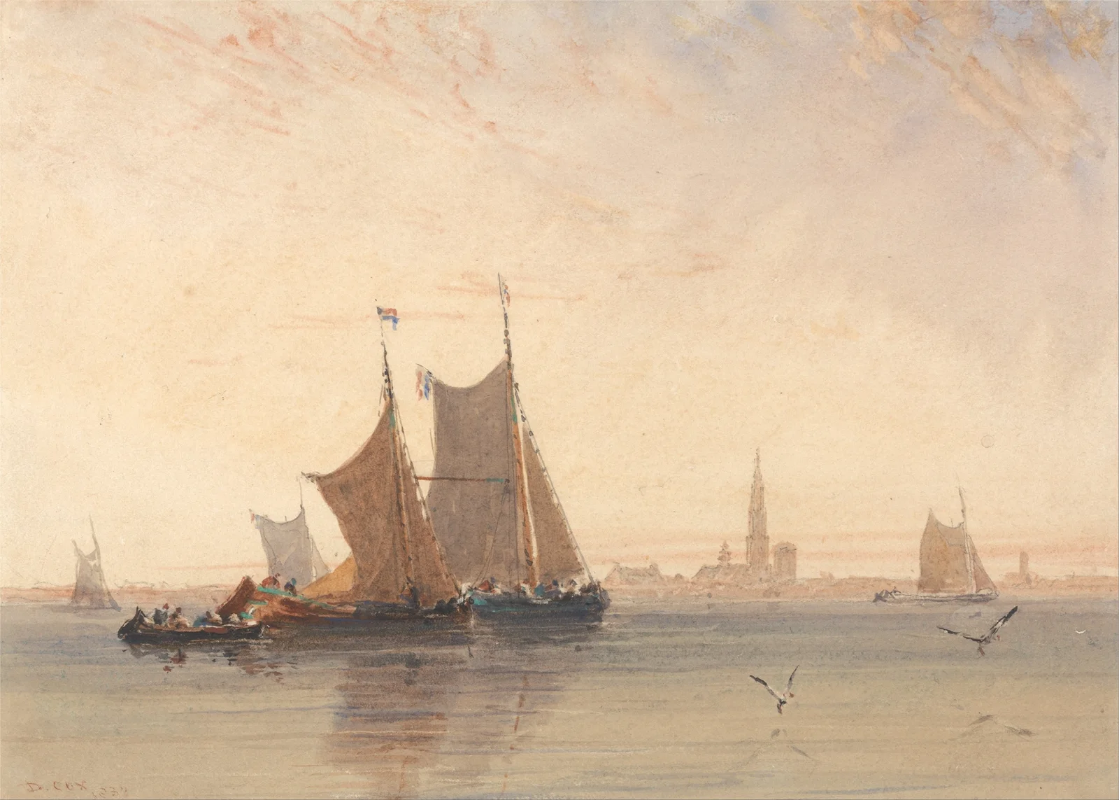 Antwerp, Morning av David Cox