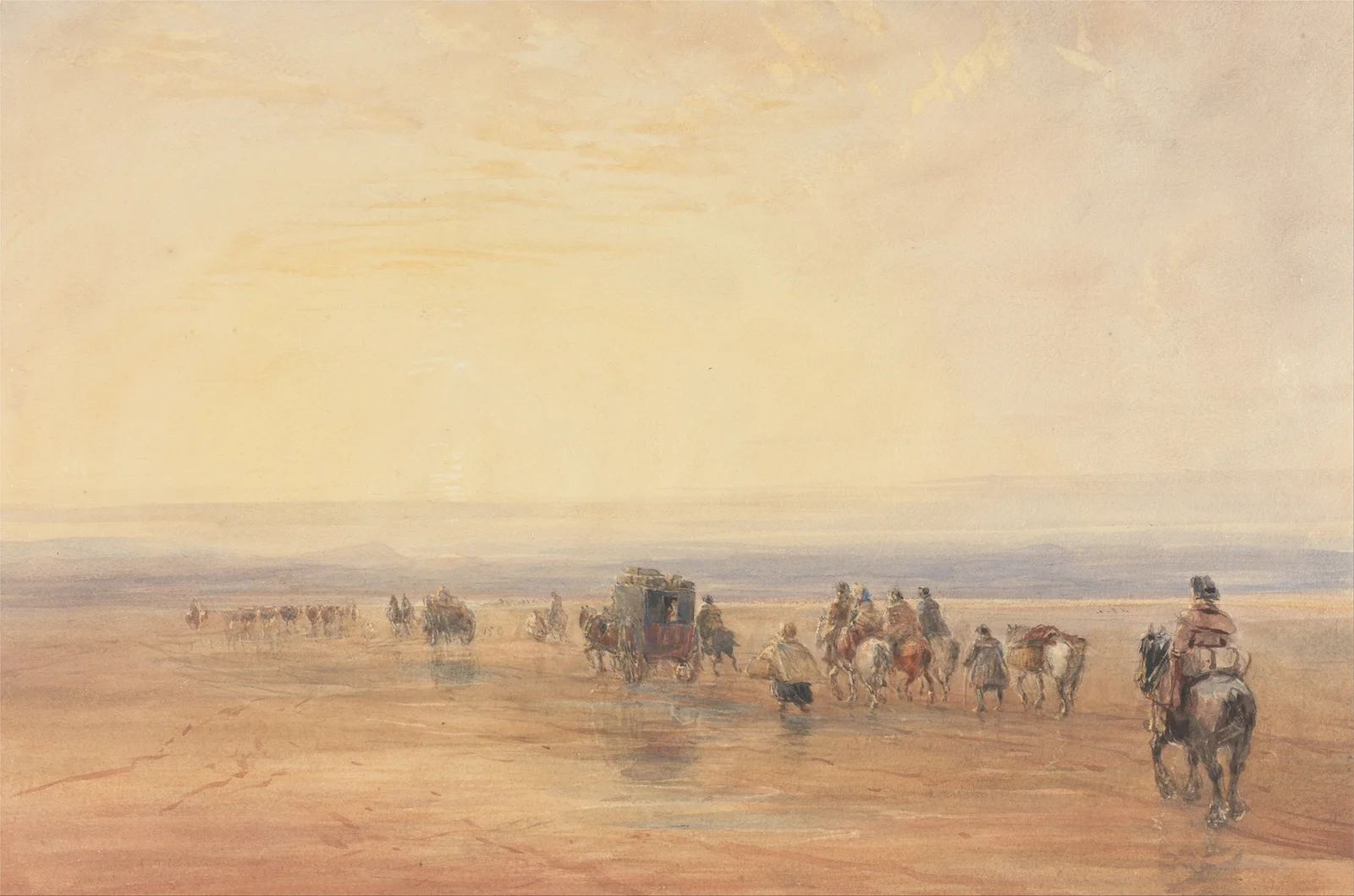 Crossing Lancaster Sands av David Cox