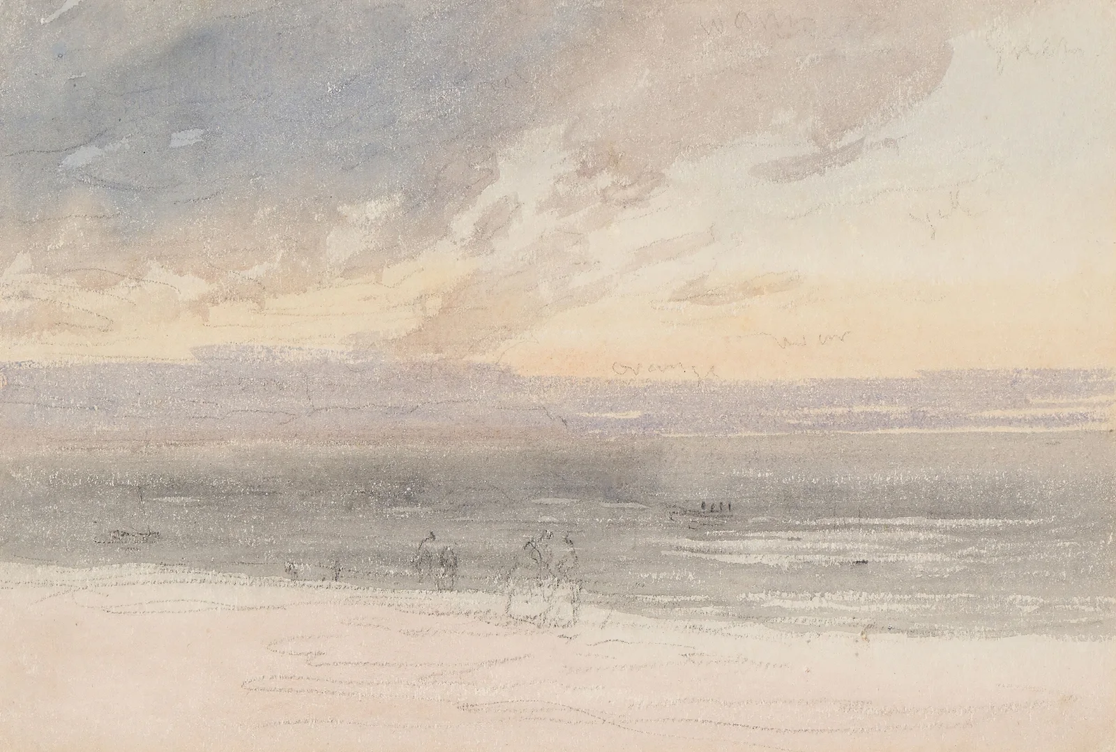 Sunset From The Shore av David Cox