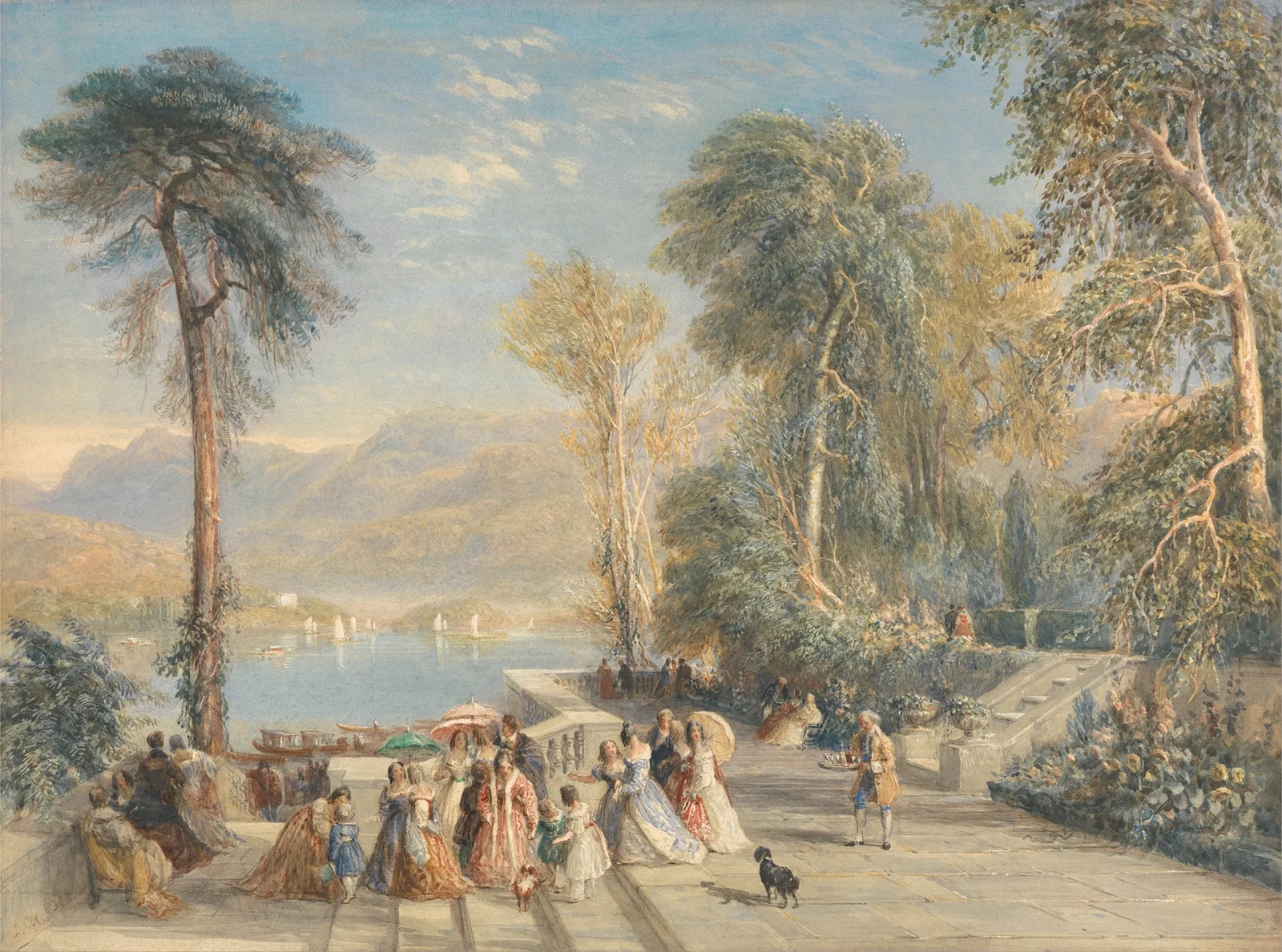 Windermere During the Regatta av David Cox