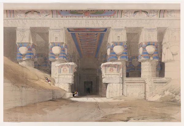 Dendera [Dandara]. Dec. 7th, 1838. av David Roberts
