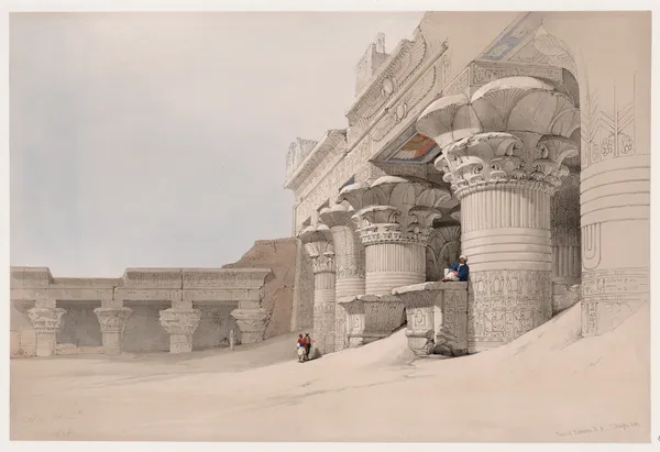 Edfou [Edfu, Idfû]. Nov. 24th, 1838. av David Roberts
