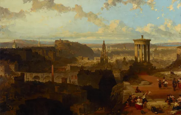 Edinburgh from the Calton Hill av David Roberts