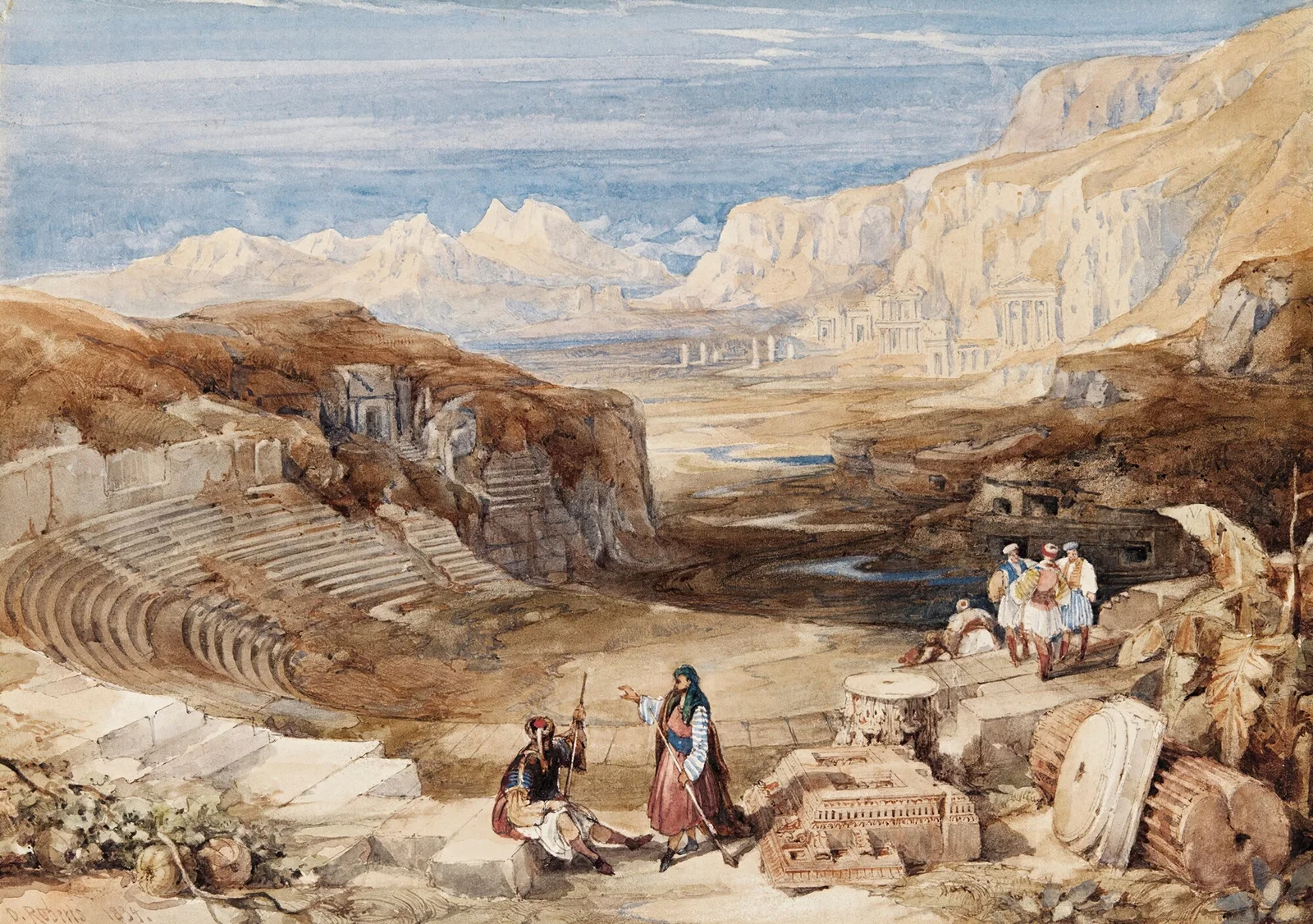 Petra, Jordan av David Roberts