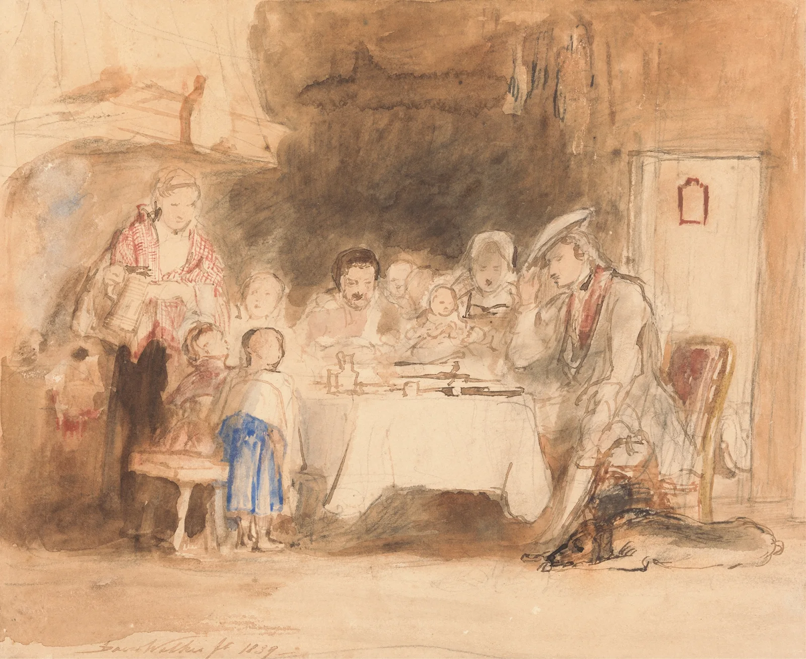 Grace Before Meat av Sir David Wilkie