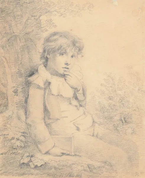 Untitled [portrait of David Frazer] av Sir David Wilkie