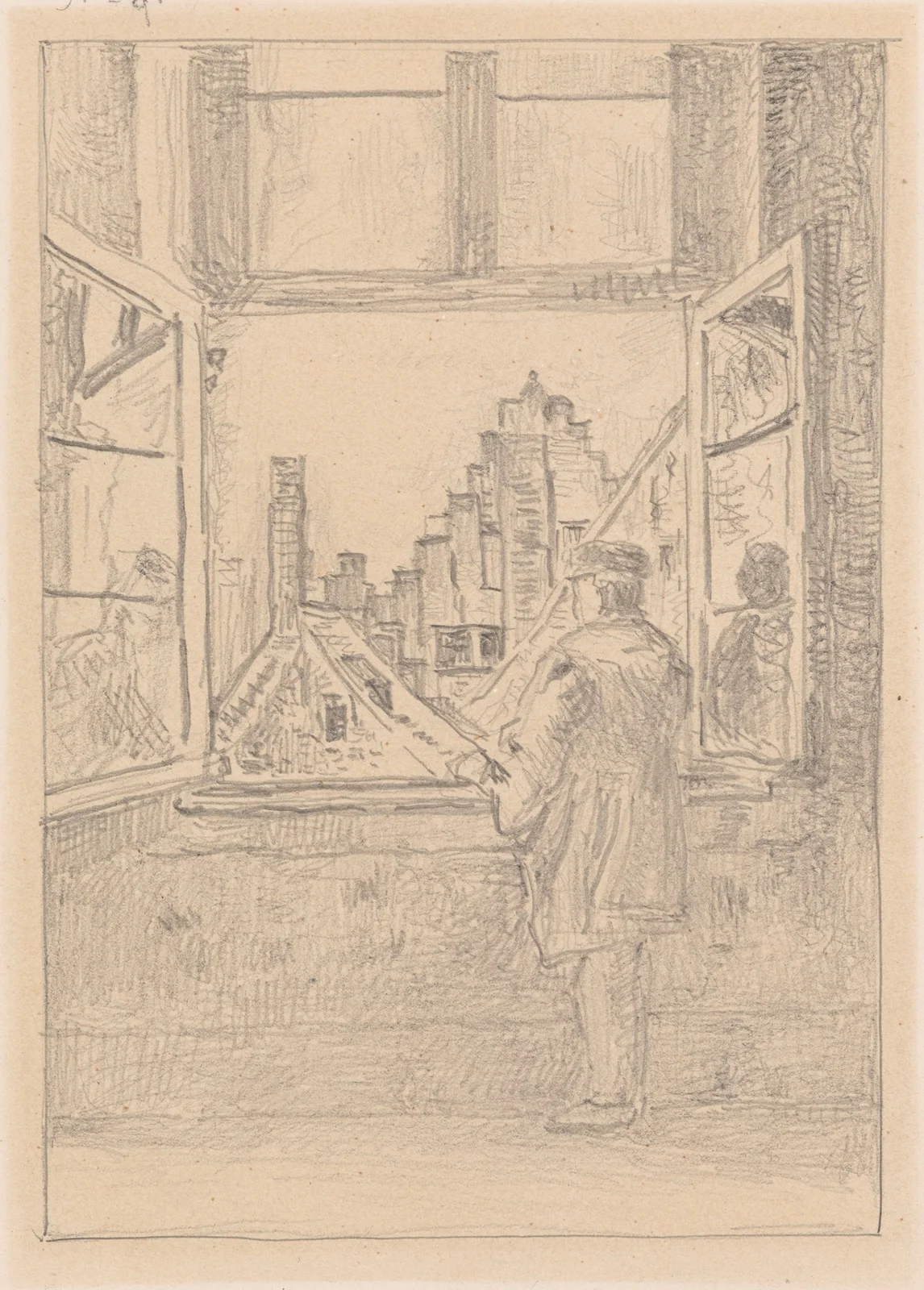 Man at the Window – nr 1 av Henri de Braekeleer
