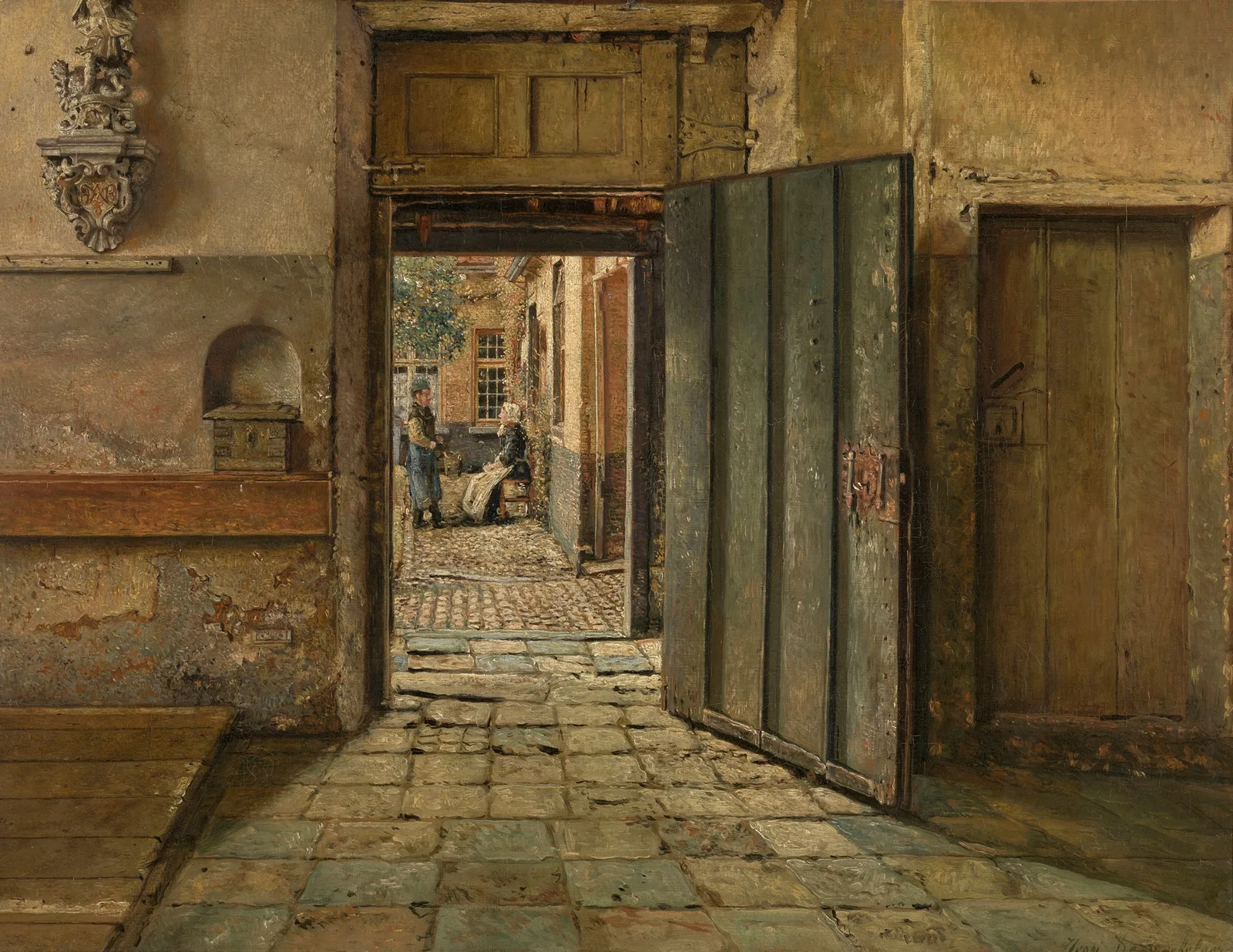 The Conversation av Henri de Braekeleer