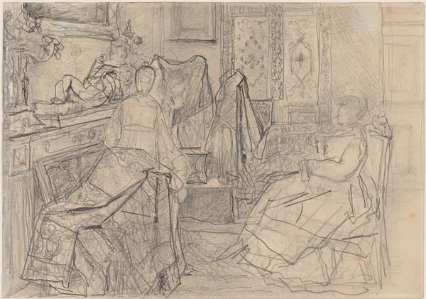 The Indian Scarf av Henri de Braekeleer