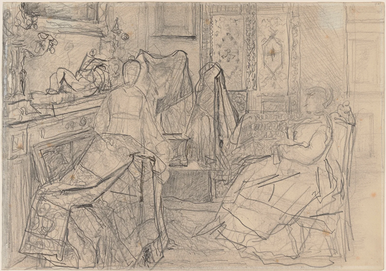 The Indian Scarf av Henri de Braekeleer