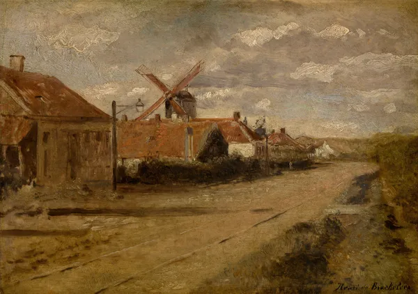 The Mill at Kiel av Henri de Braekeleer