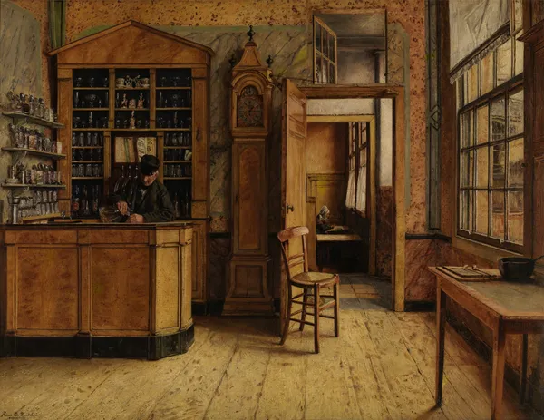 The old Inn ‘Het Loodshuis’ in Antwerp av Henri de Braekeleer