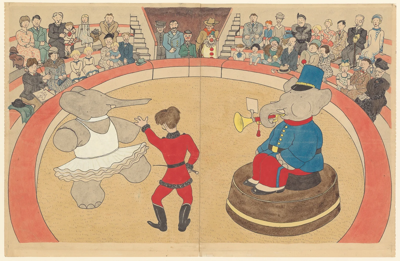 Le voyage de Babar Pl.14 av Jean de Brunhoff