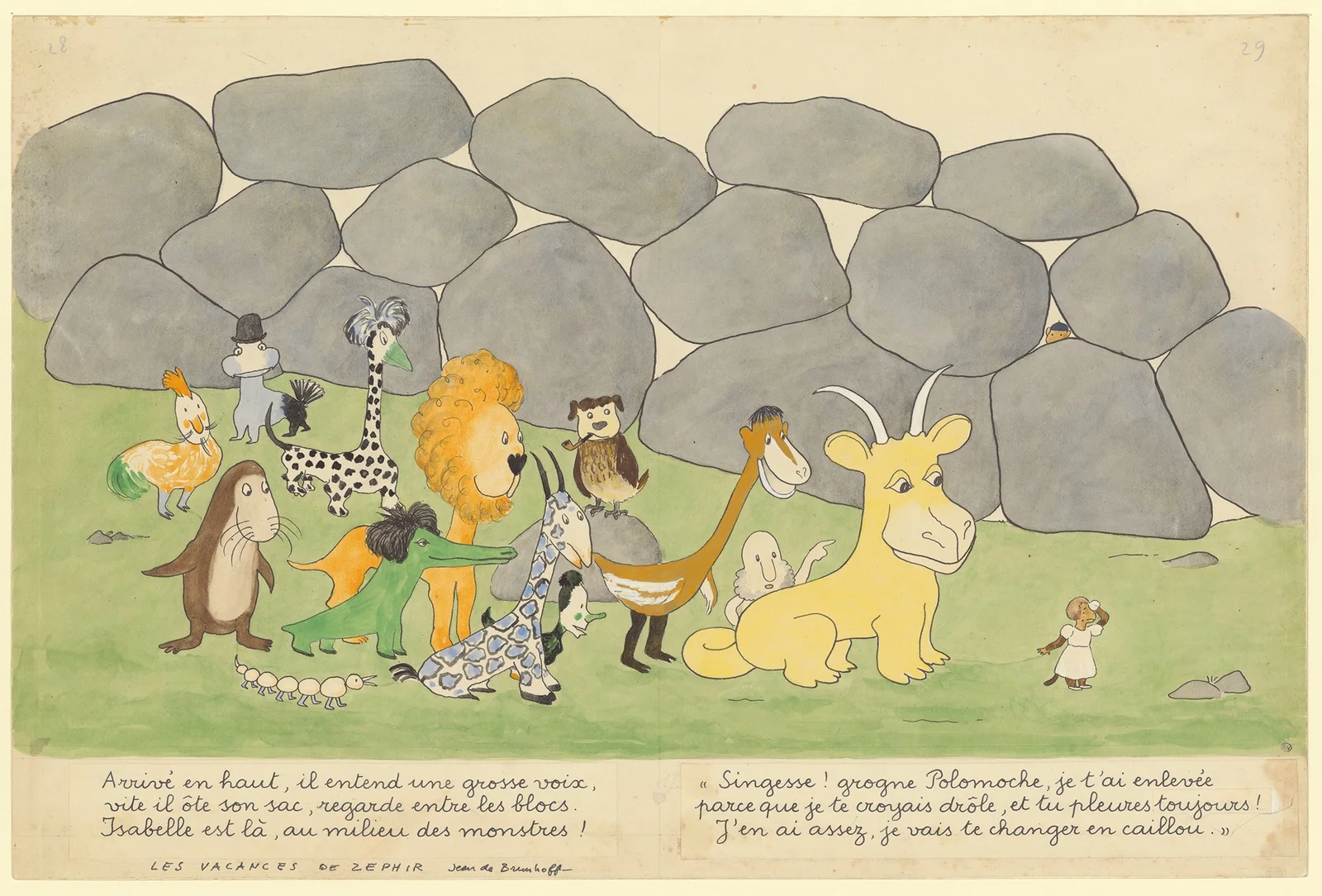 Les vacances de Zéphir Pl.21 av Jean de Brunhoff