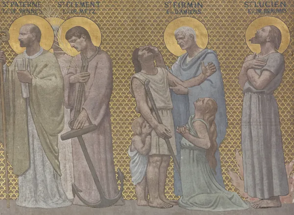 Procession de saints martyrs 2 av Pierre Puvis de Chavannes