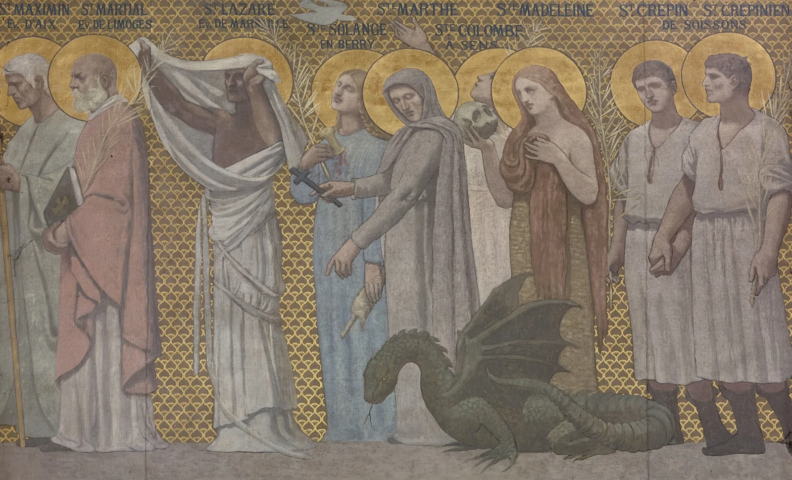 Procession de saints martyrs 3 av Pierre Puvis de Chavannes
