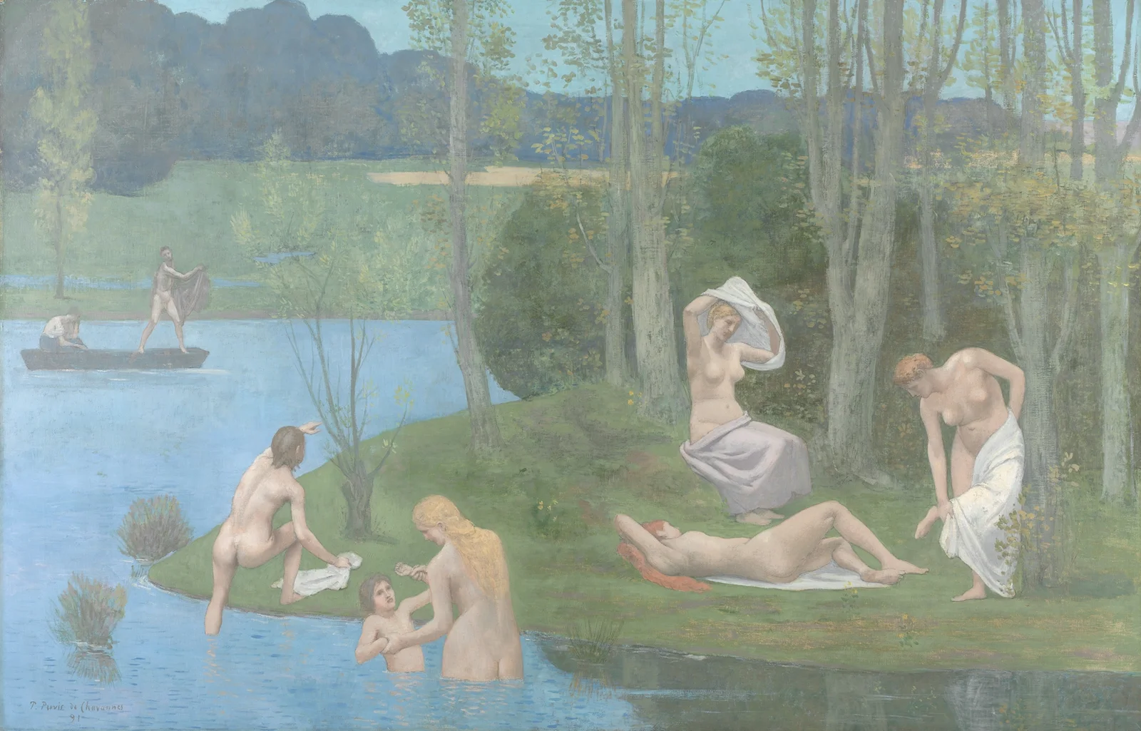 Summer av Pierre Puvis de Chavannes