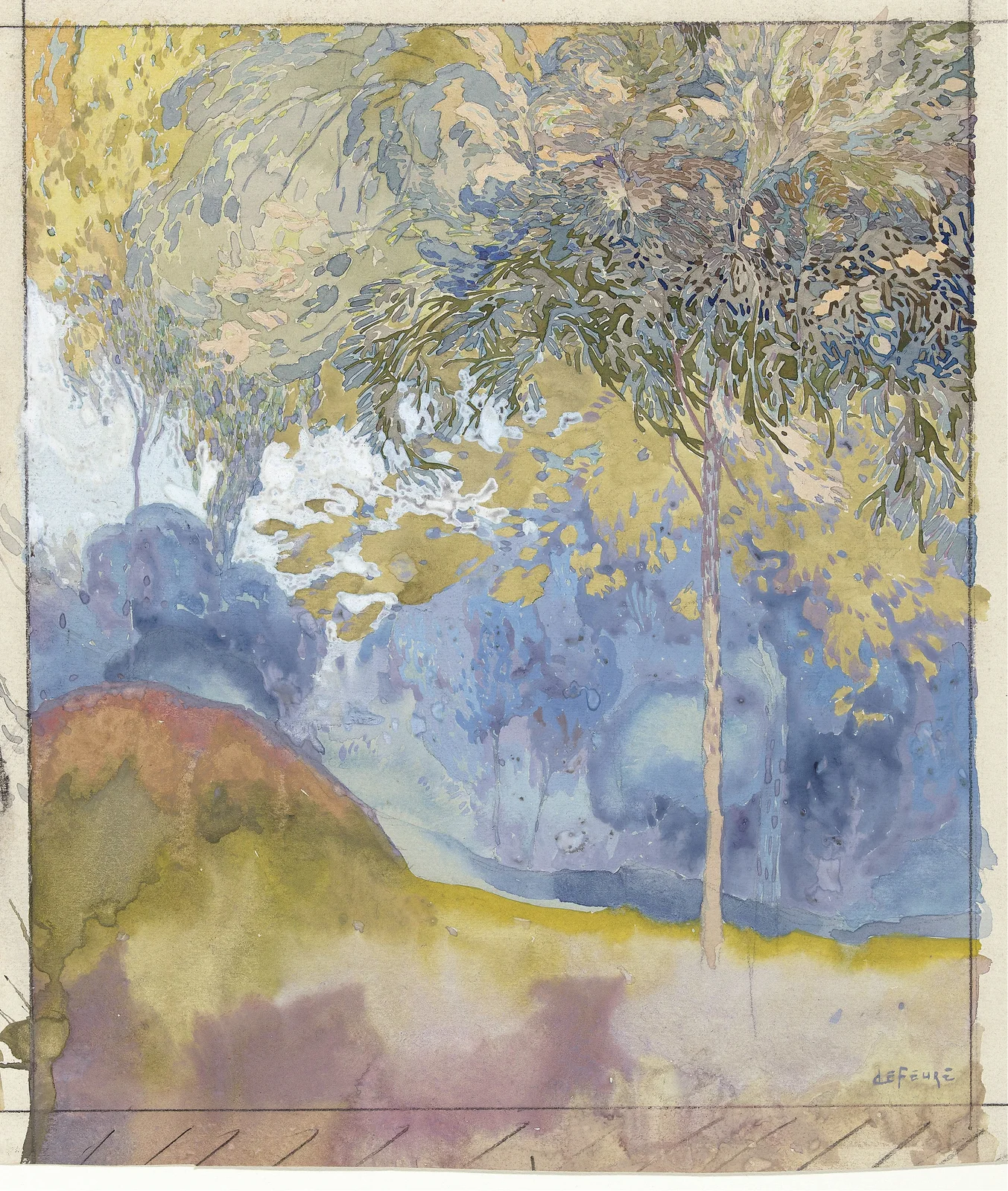 Boomrijk landschap, 1878 – nr 2 av Georges de Feure