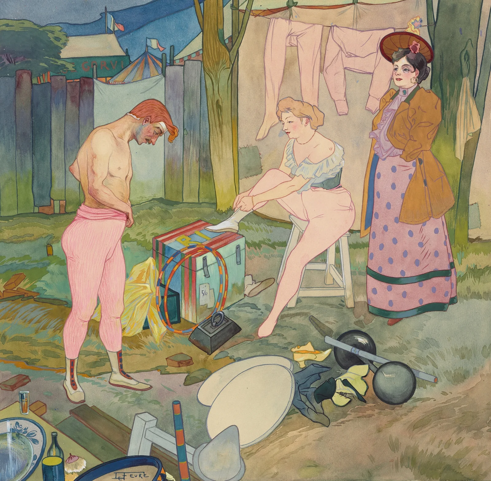 Le Cirque Corvi av Georges de Feure