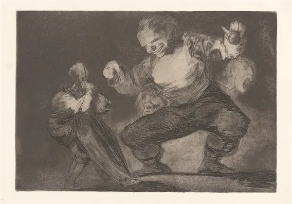 After Vice Comes Fornication [Simpleton] (Tras el Vicio Viene el Fornicio [Bobalicón]) av Francisco de Goya
