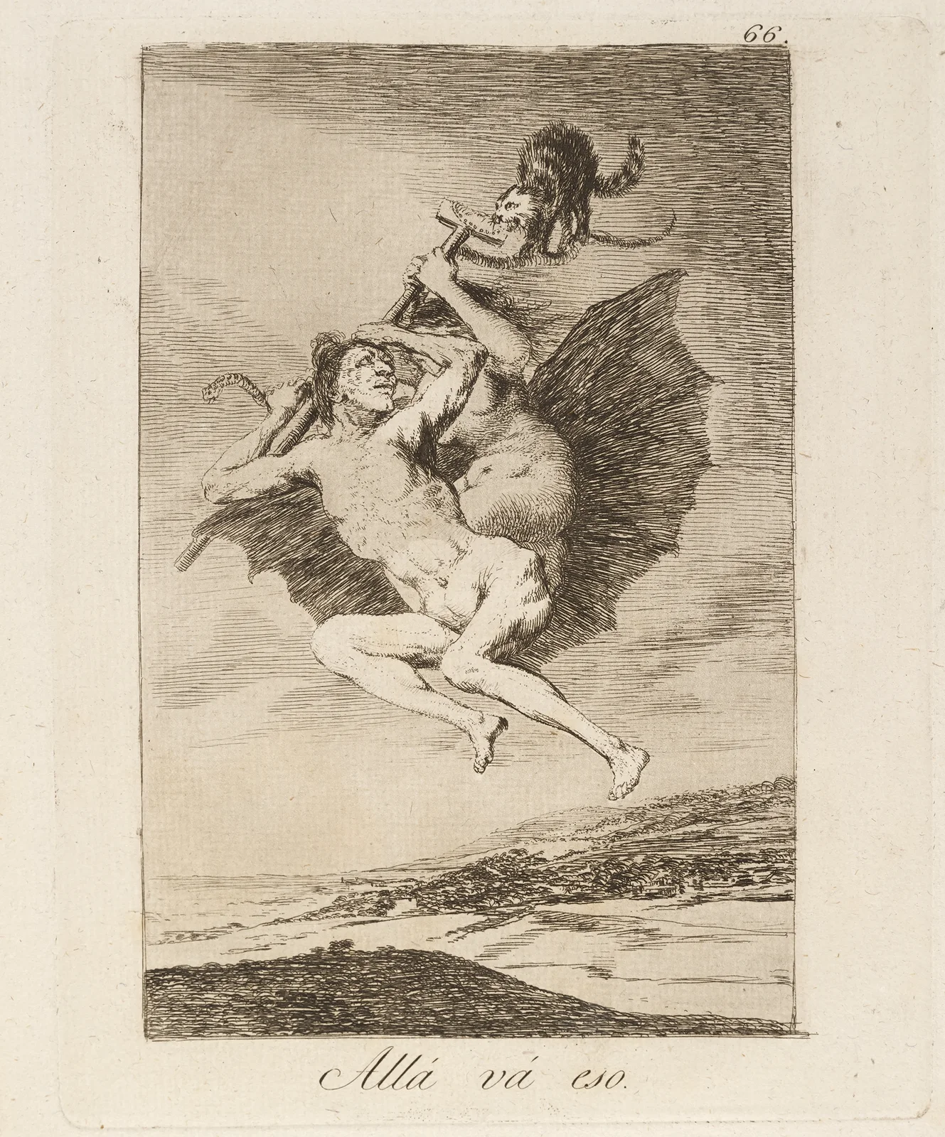 Allá vá eso. (There it goes.) av Francisco de Goya