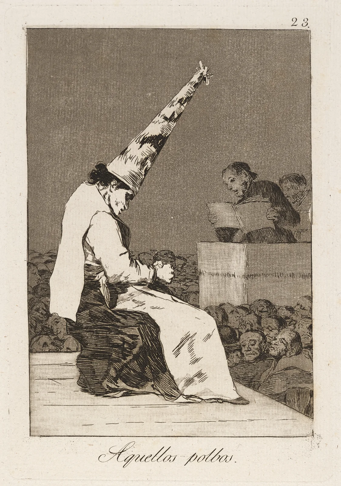 Aquellos polbos. (Those specks of dust.) av Francisco de Goya