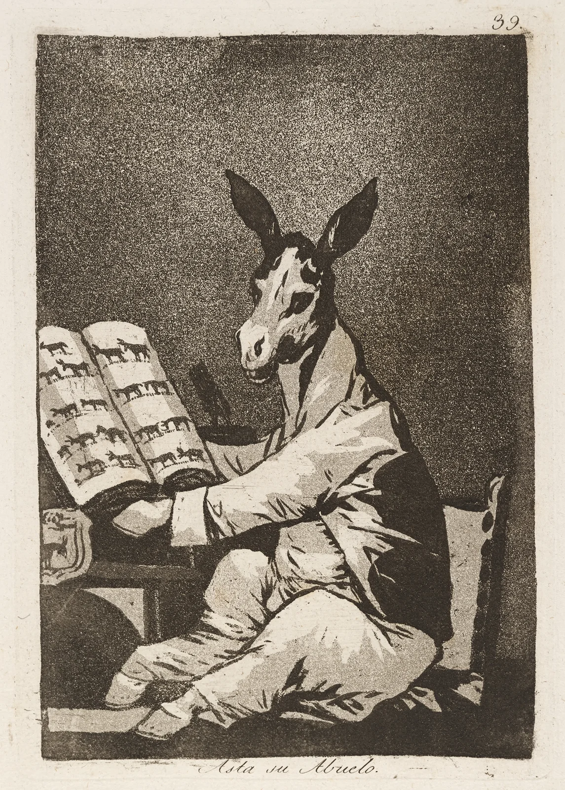 Asta su Abuelo. (And so was his grandfather.) av Francisco de Goya