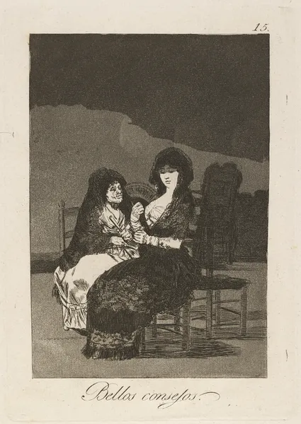 Bellos consejos. (Pretty teachings.) av Francisco de Goya