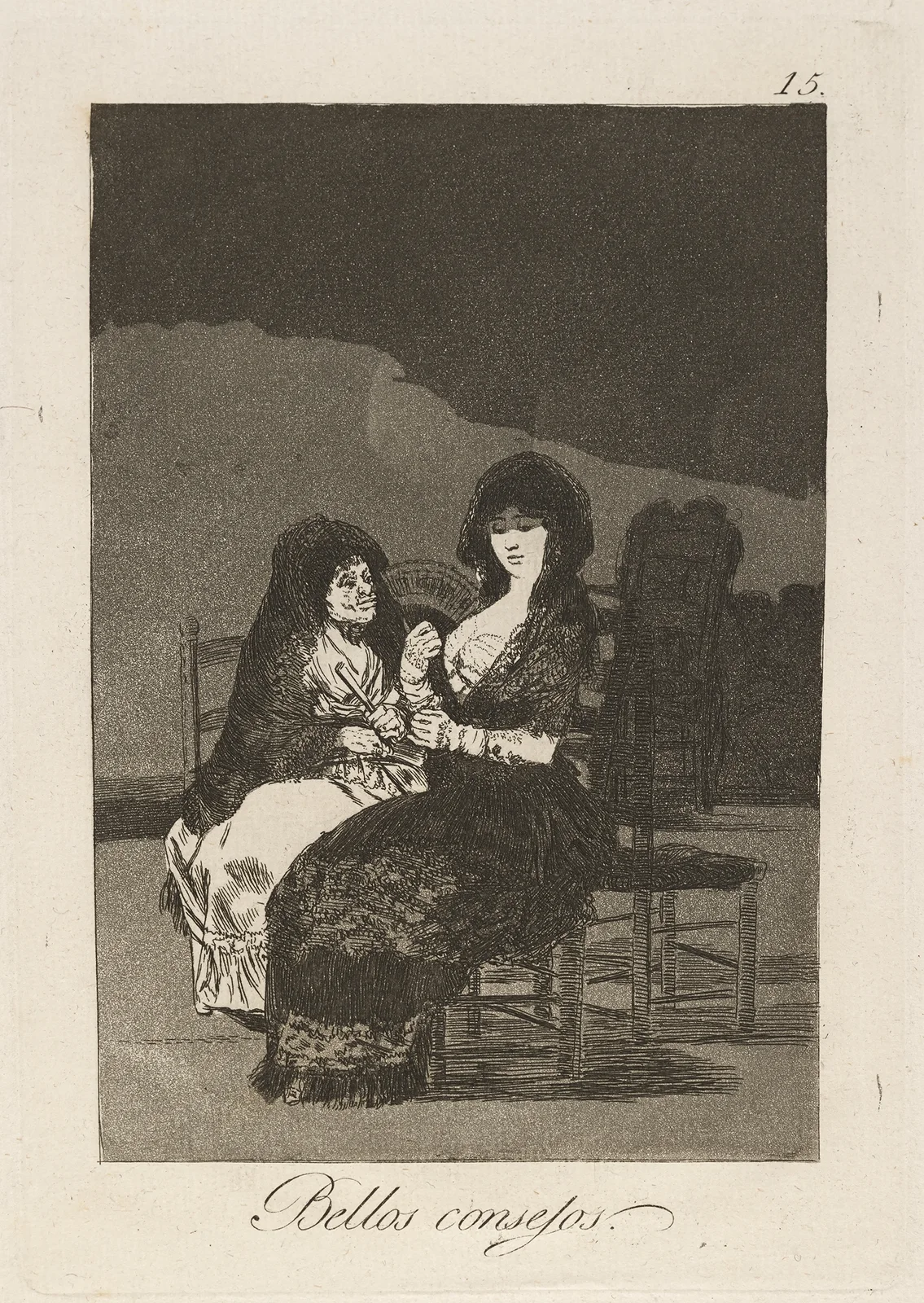 Bellos consejos. (Pretty teachings.) av Francisco de Goya