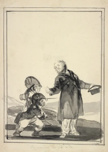 Contemptuous of the Insults av Francisco de Goya