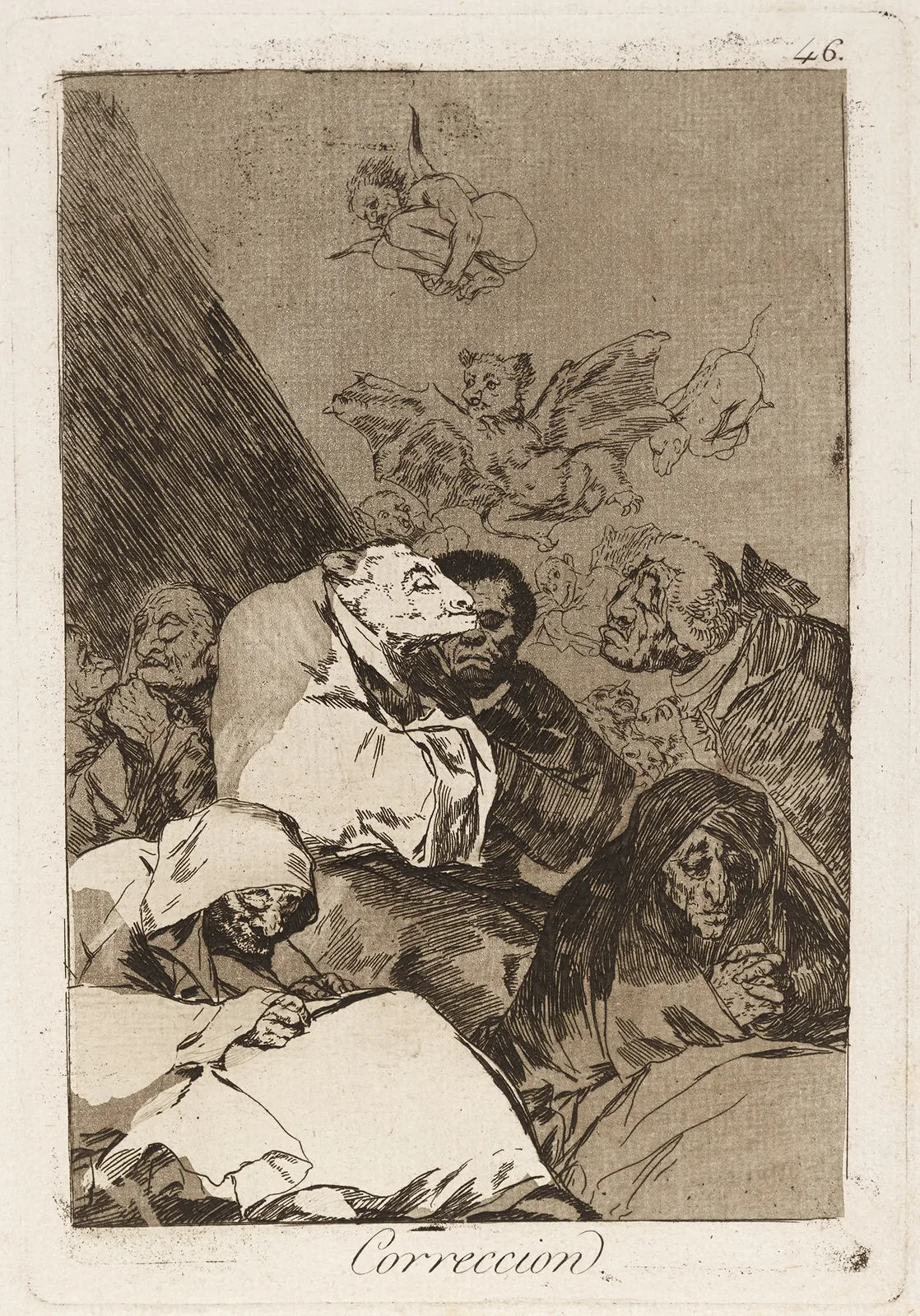 Correccion. (Correction.) av Francisco de Goya