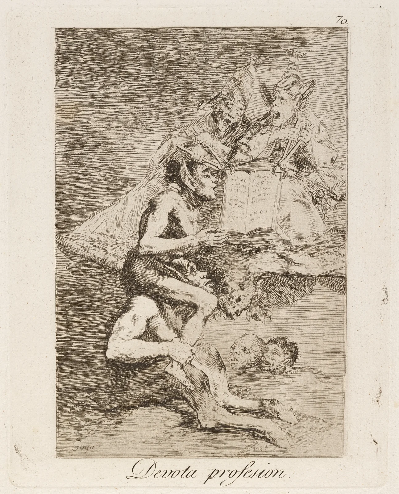Devota profesion. (Devout profession.) av Francisco de Goya