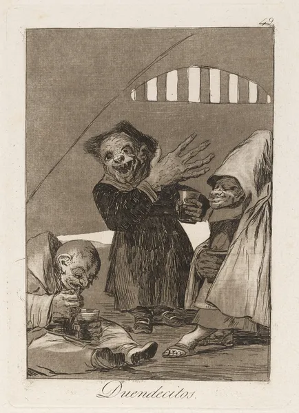 Duendecitos. (Hobgoblins.) av Francisco de Goya
