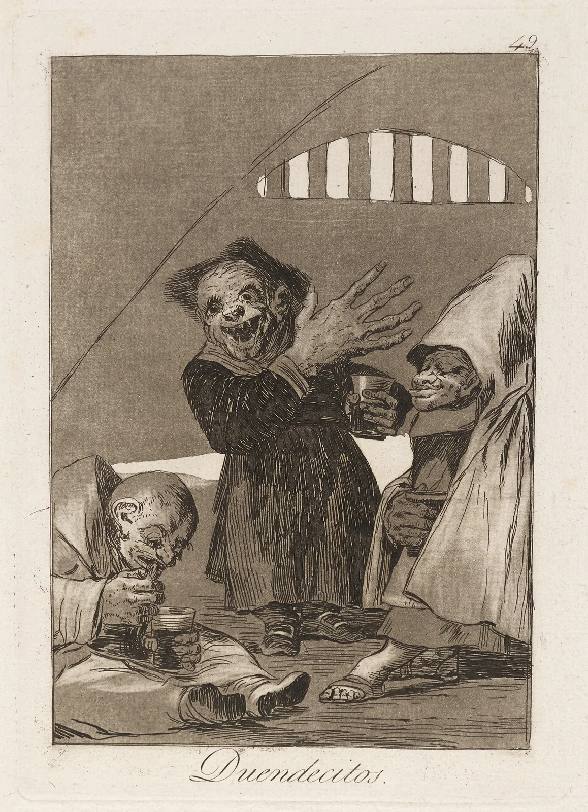 Duendecitos. (Hobgoblins.) av Francisco de Goya
