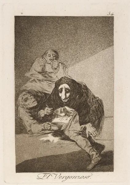 El Vergonzoso. (The shamefaced one.) av Francisco de Goya