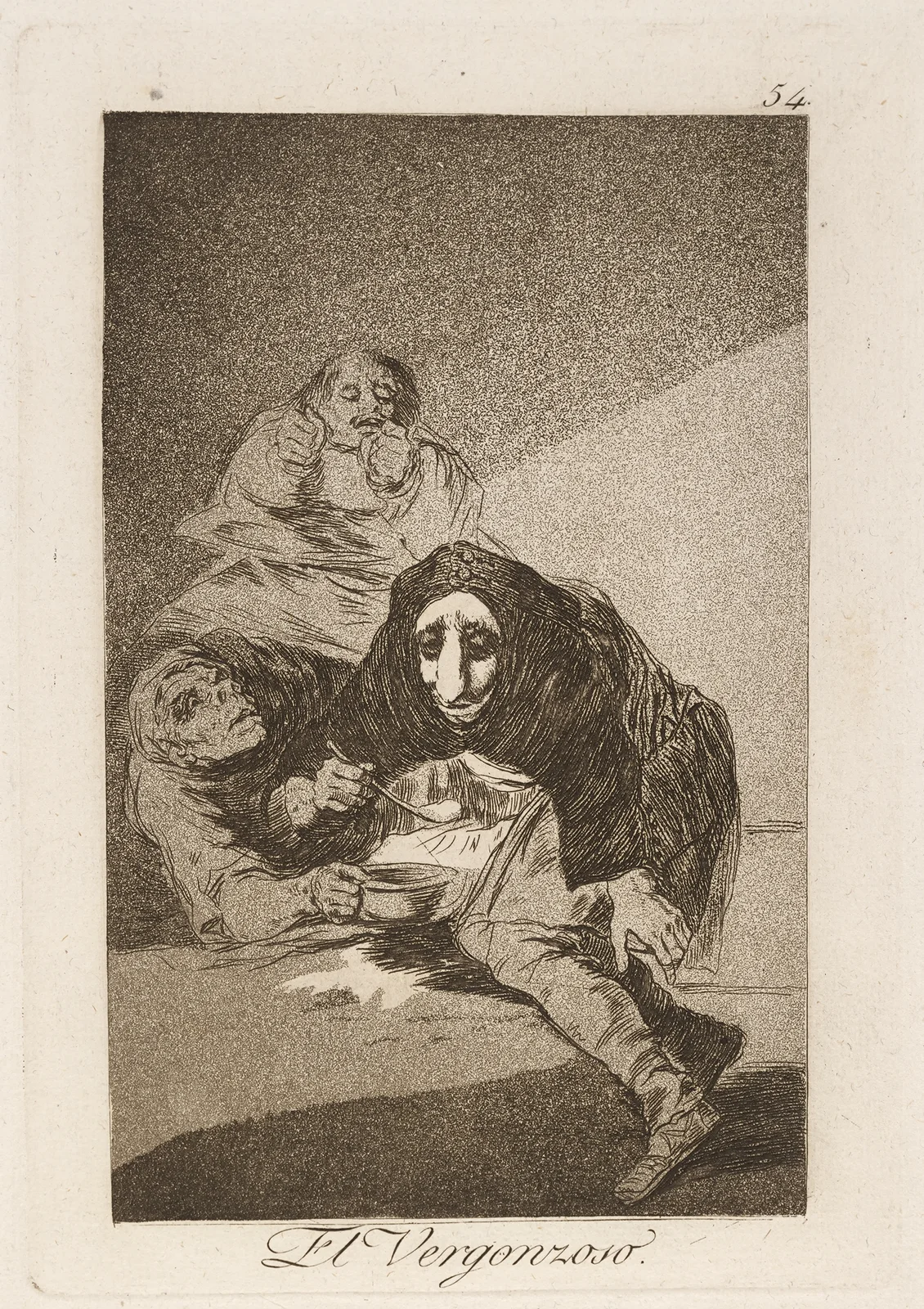 El Vergonzoso. (The shamefaced one.) av Francisco de Goya