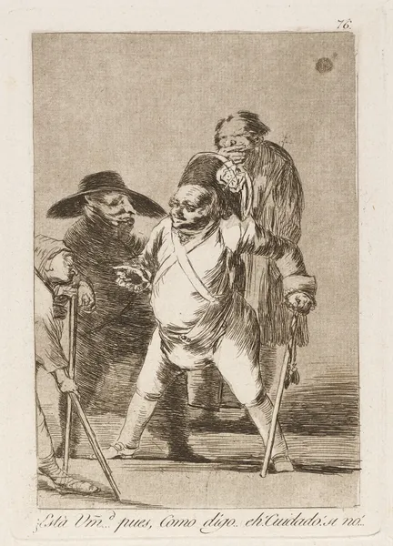 Está Umd. …pues, Como digo…eh! Cuidado! si no! (You understand…well, as I say…eh! Look out! otherwise…) av Francisco de Goya